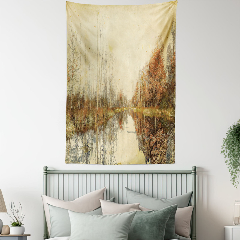 Colorful Fallen Leaves Tapestry