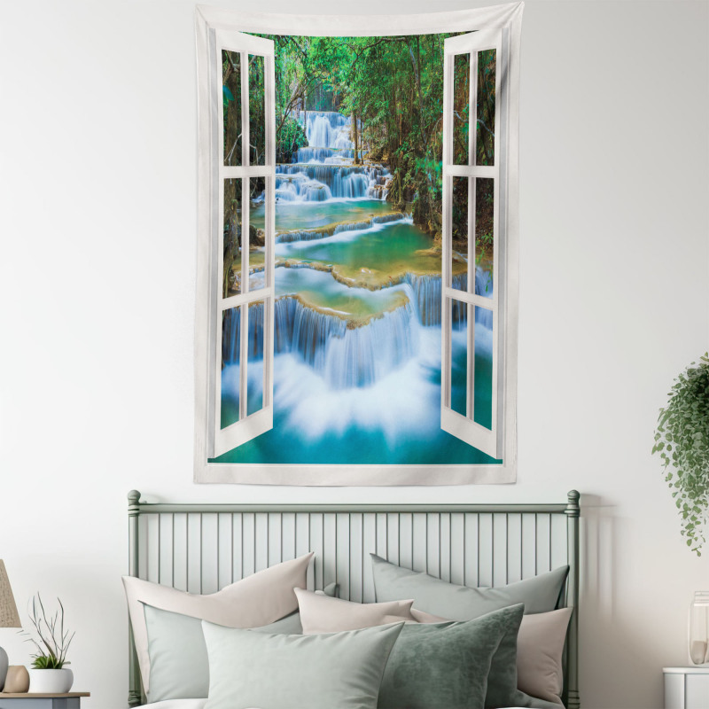 Open Window to River Tapestry
