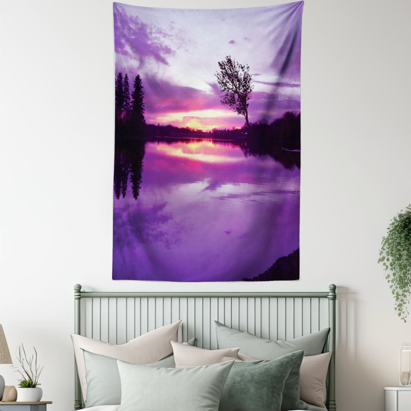 Purple Shade Skies Tapestry