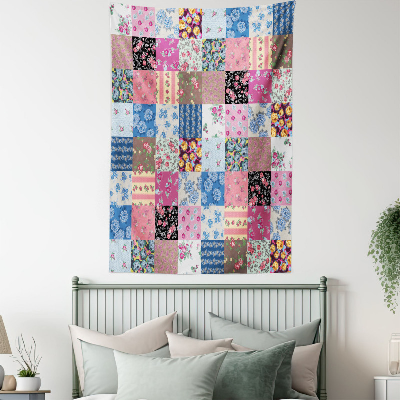 Checkered Squares Tapestry