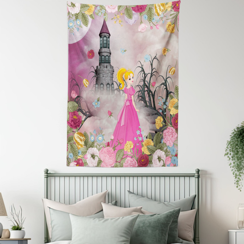Fairy Tale Theme Cartoon Tapestry