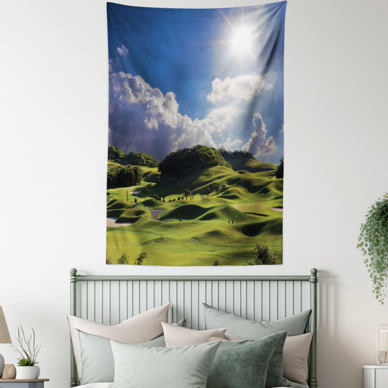 Summer Pasture Grassy Hills Tapestry