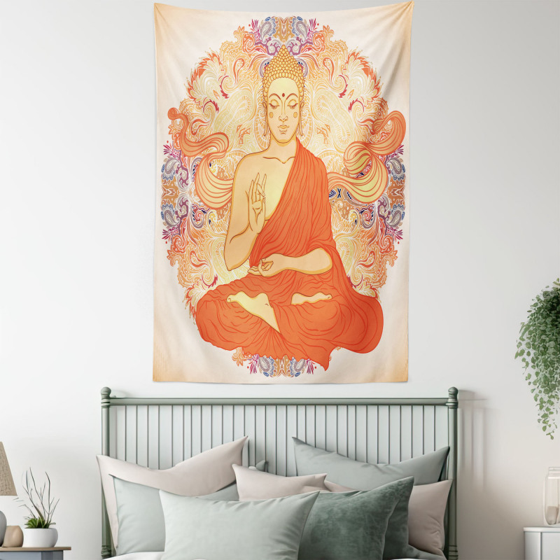 Oriental Calmness Figure Tapestry