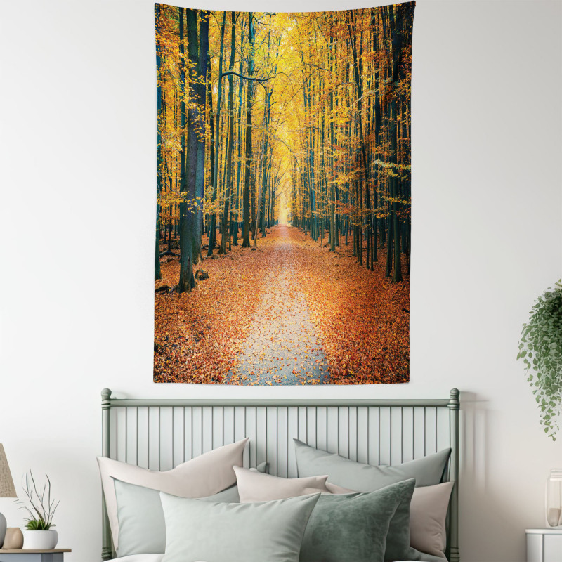 Romantic Alley Woods Tapestry
