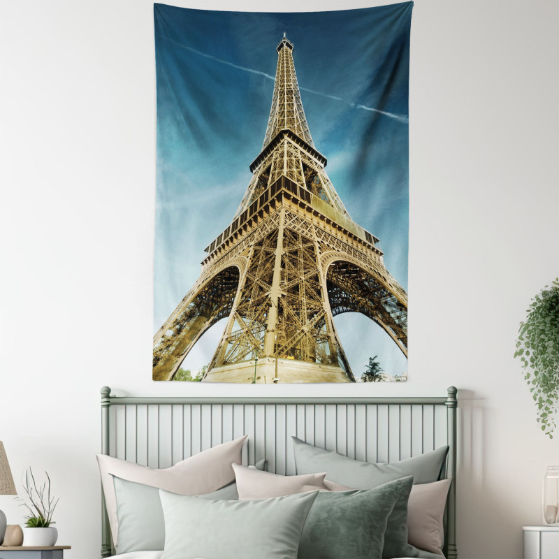 Paris Park Skyline Tapestry