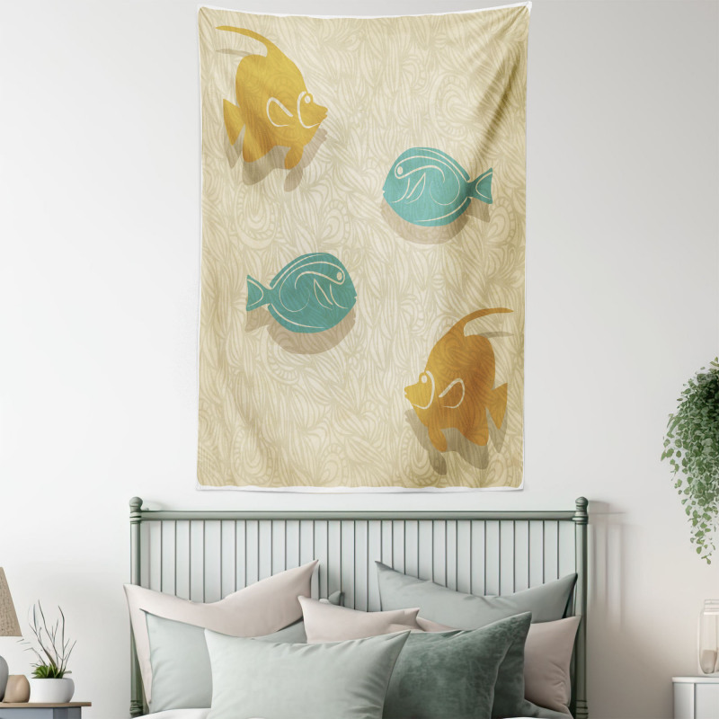 Aquarium Ocean Waves Tapestry