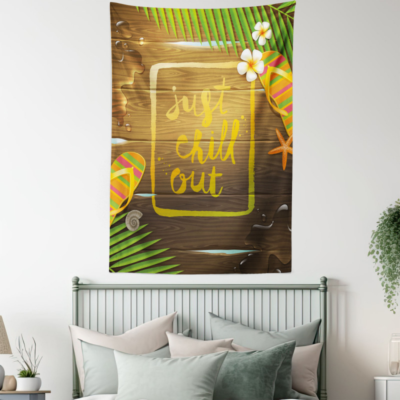 Summer Theme Calligraphy Tapestry