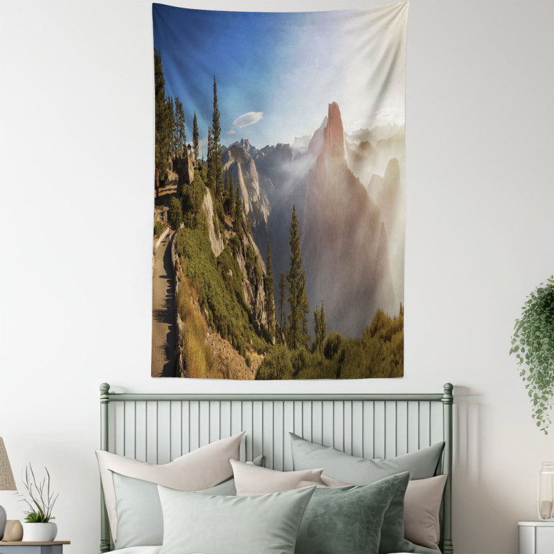 Yosemite Valley Panorama Tapestry