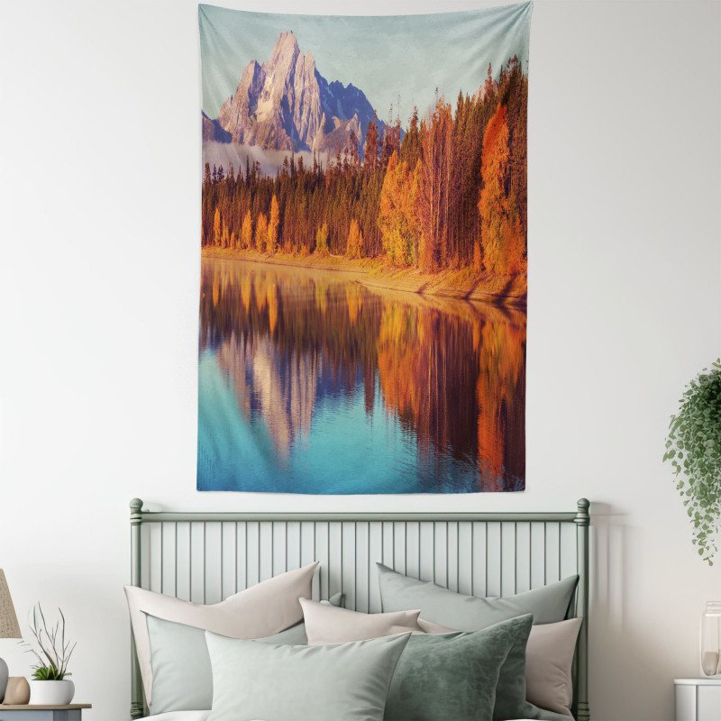 Grand Teton Fall Landscape Tapestry