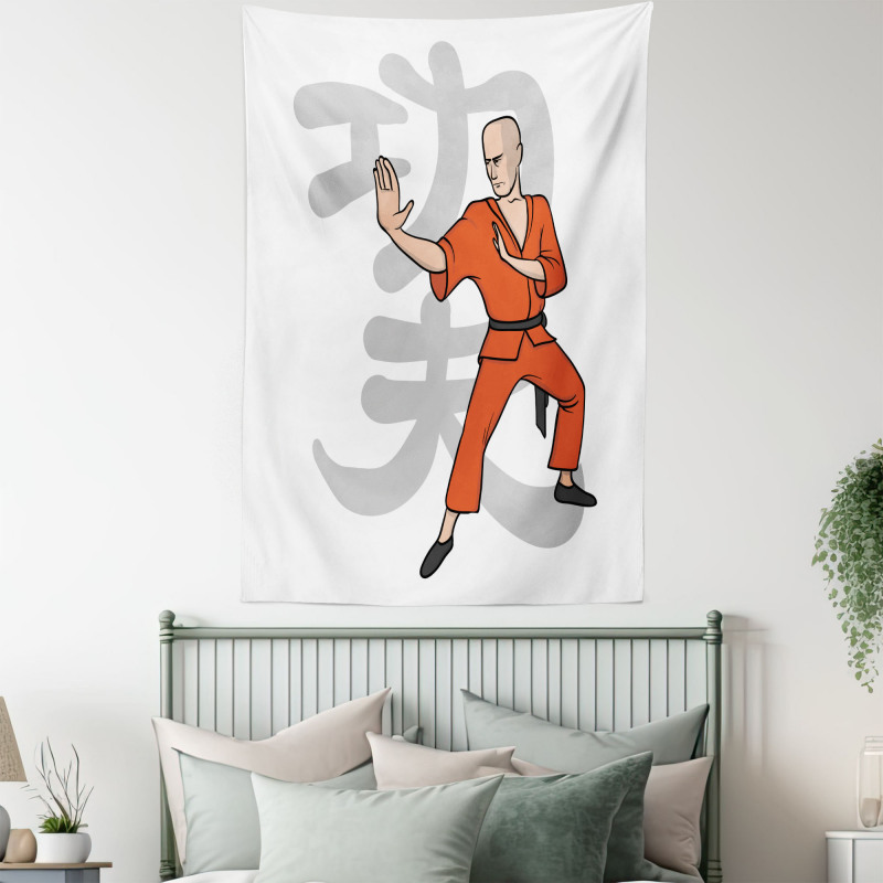 Martial Art Exercises Sign Tapestry