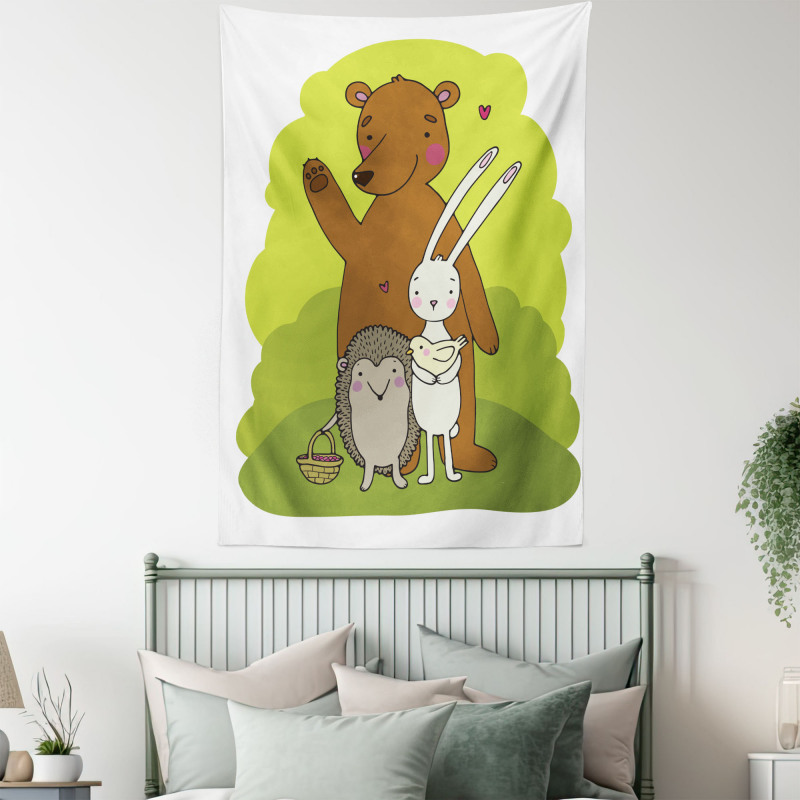 Simple Animals Tapestry