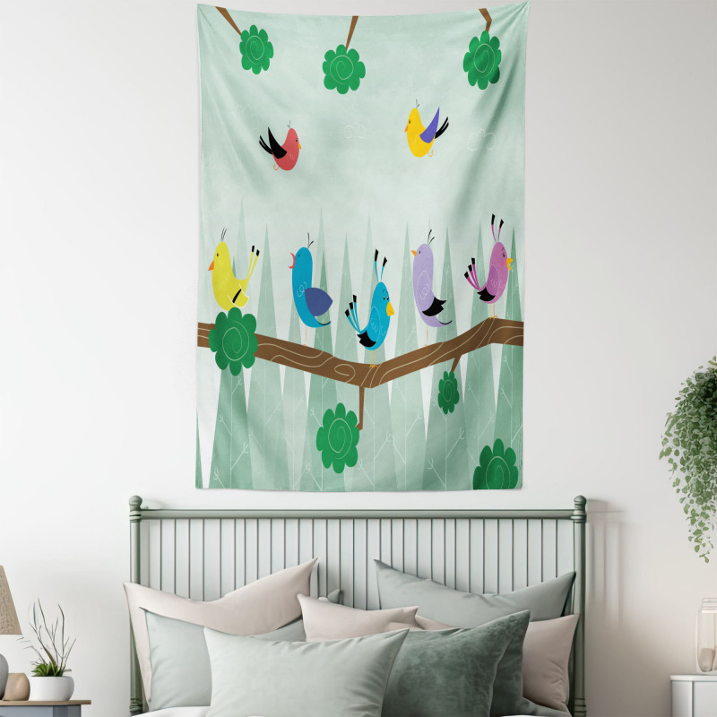 Birds on Branch Tapestry