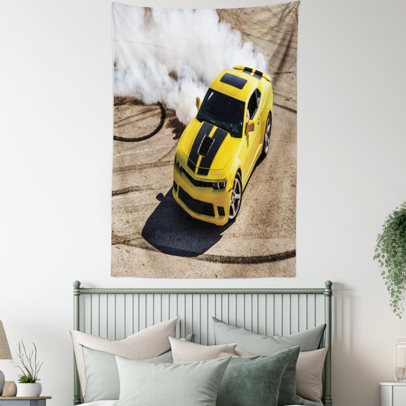 Racer Speedy Sports Car Tapestry