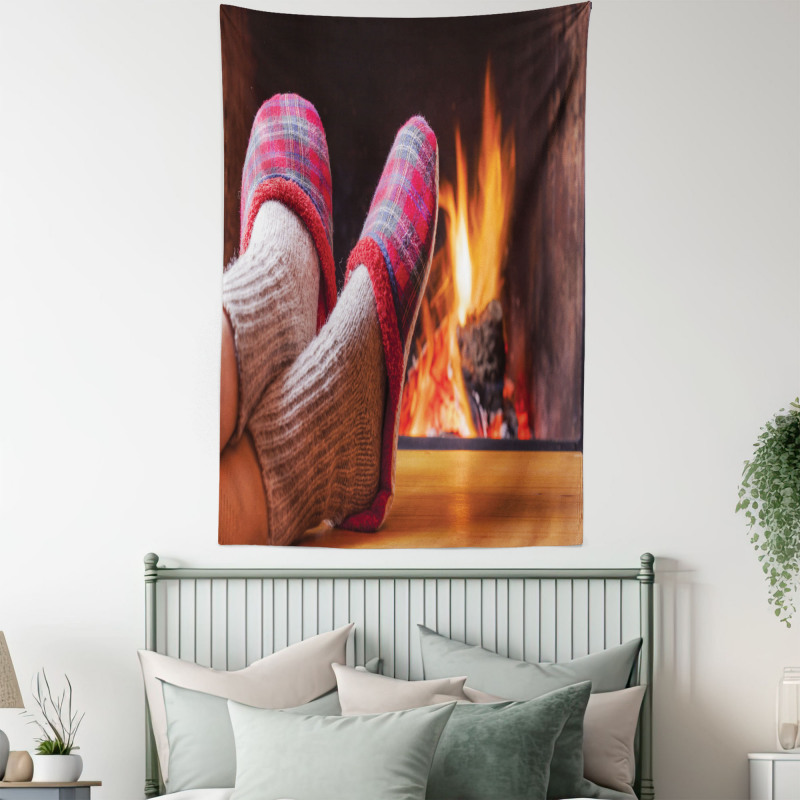 Cozy Socks and Slippers Tapestry