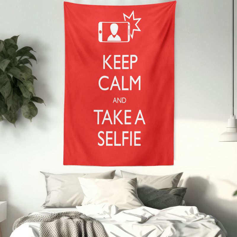 Keep Calm and Take a Selfie Tapestry