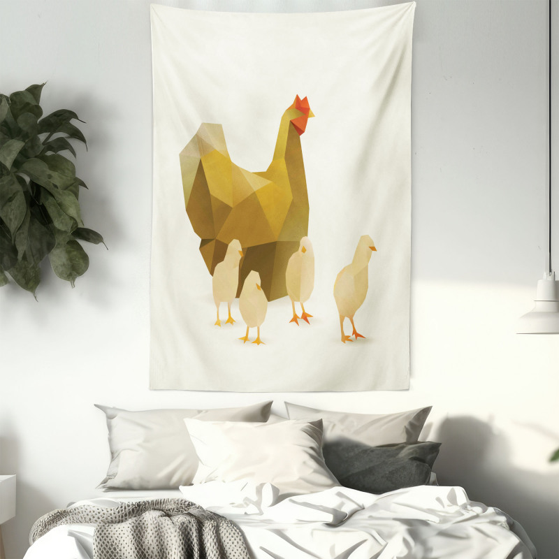 Polygonal Animal Art Tapestry