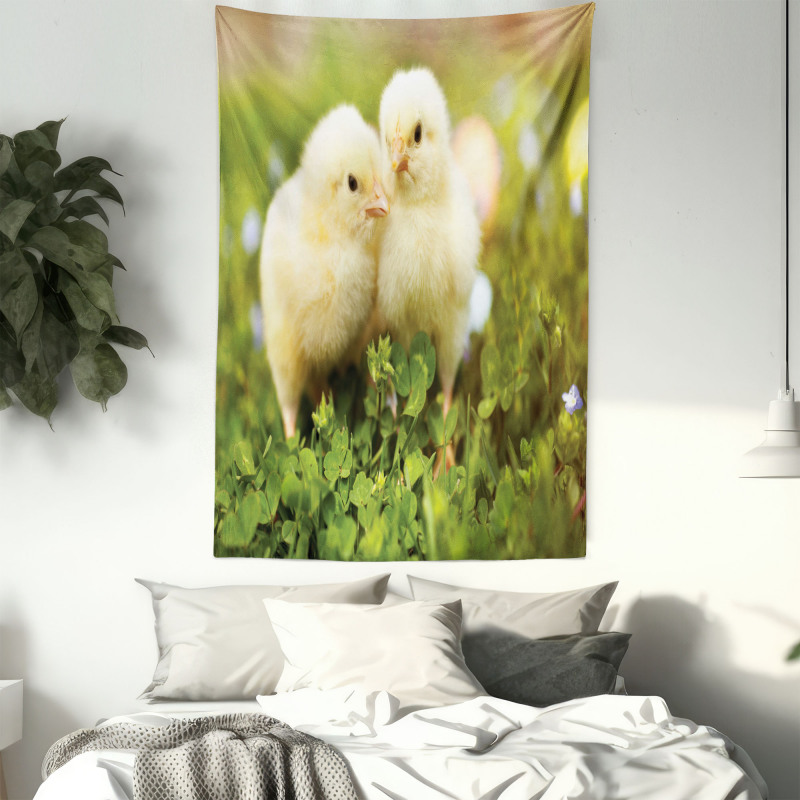 Baby Chickens Photo Tapestry