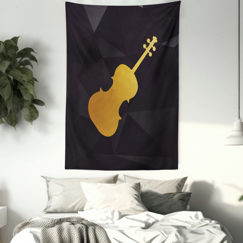 Instrument Silhouette Tapestry