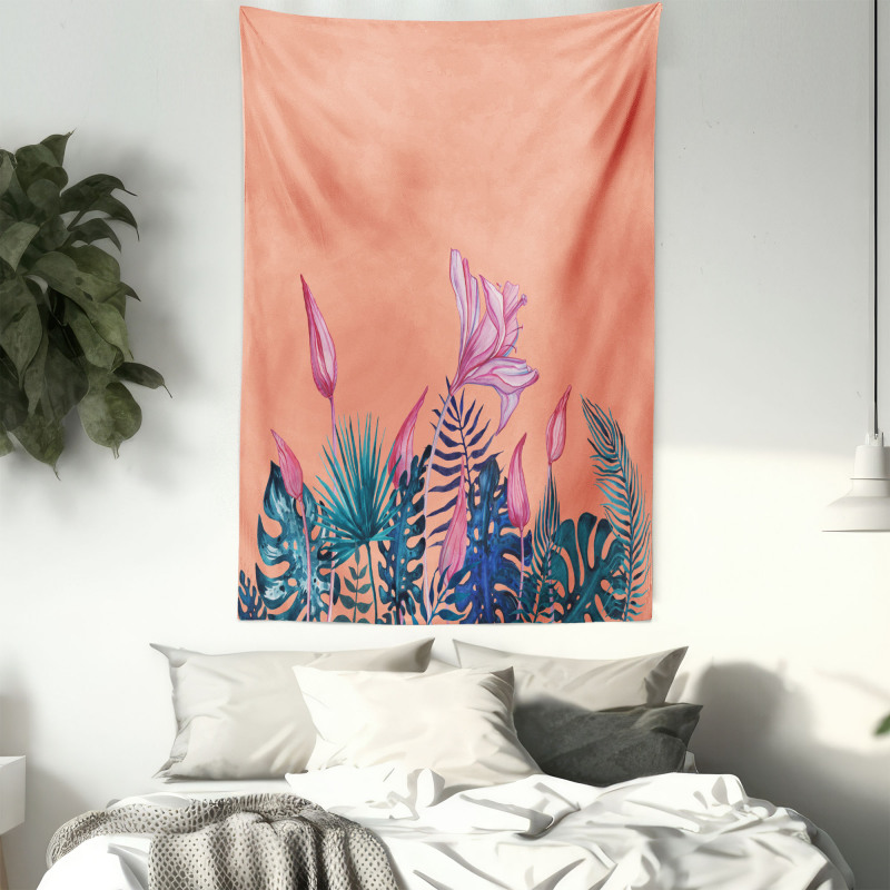 Exotic Monstera Floral Art Tapestry