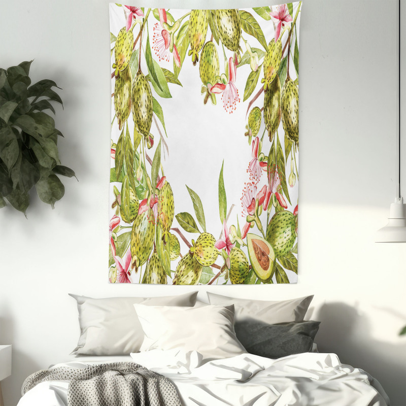 Feijoa Exotic Fruit Floral Tapestry