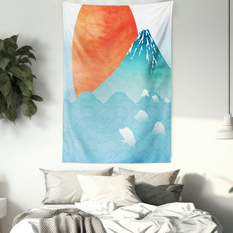 Japanese Far Eastern Nature Tapestry