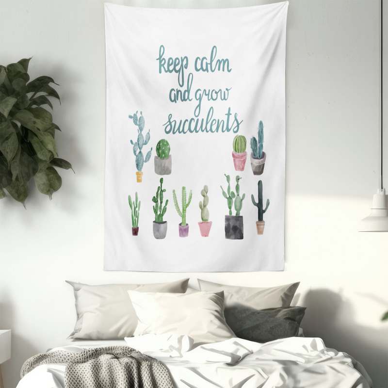 Grow Succulents Plant Pot Tapestry