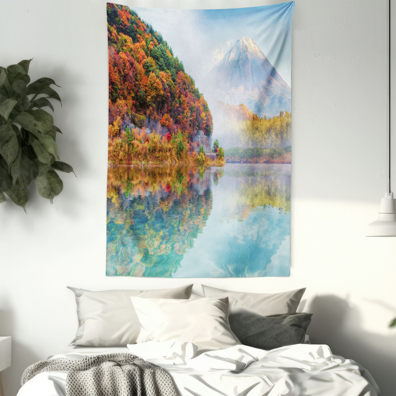 Foggy Climate in Autumn Time Tapestry