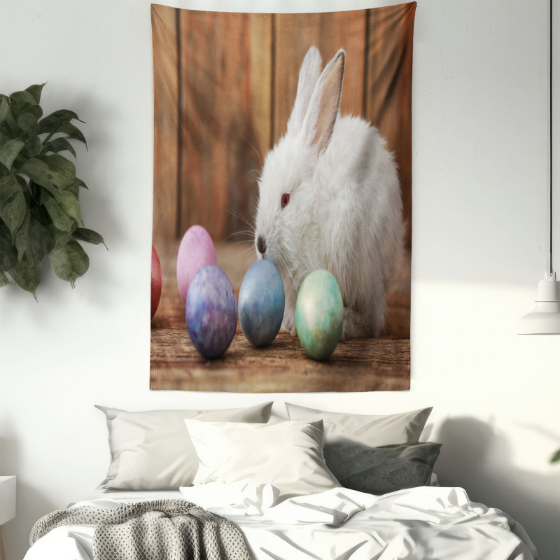 Rustic Egg Coloring Tapestry