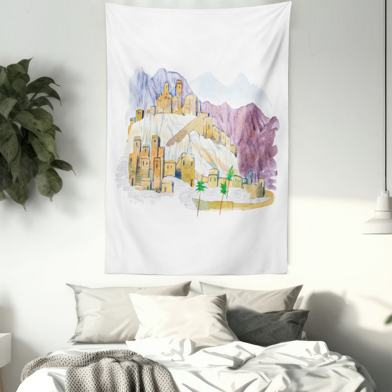 Desert City Art Tapestry