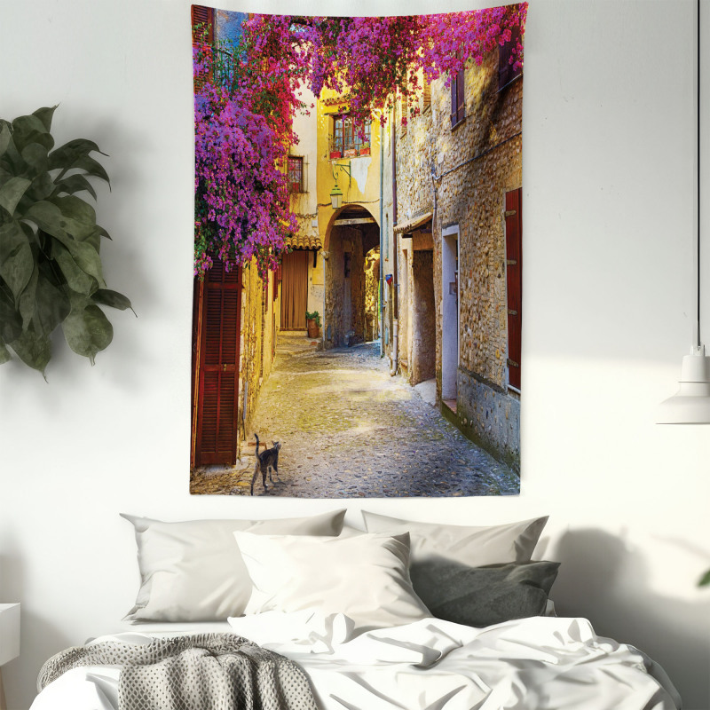 Historical Houses Alley Tapestry