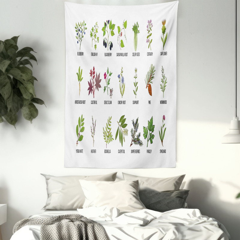 Natural Treatment Infographic Tapestry