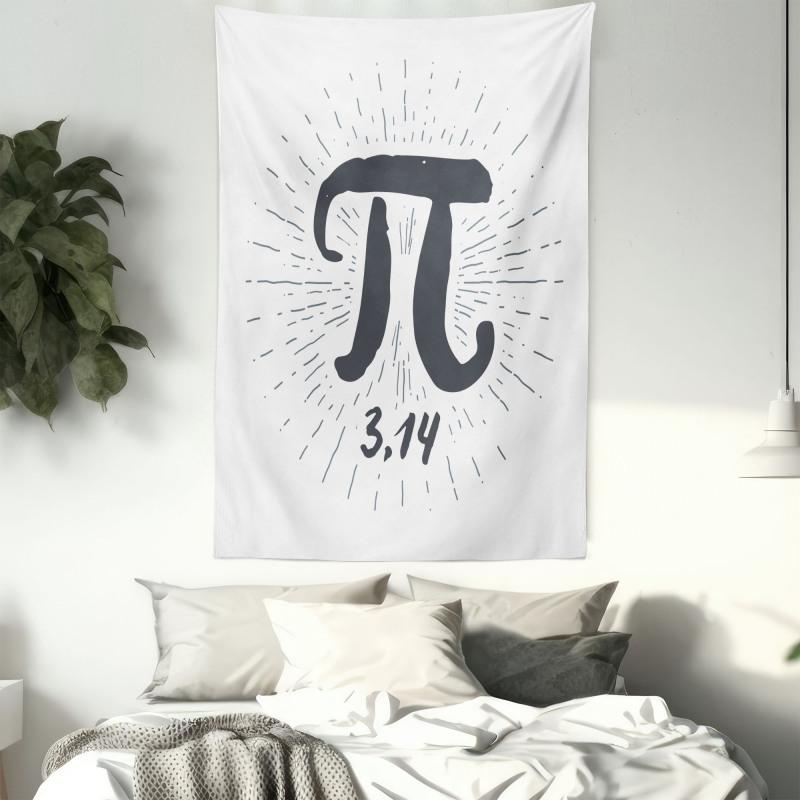 Grunge Design Number Lines Tapestry