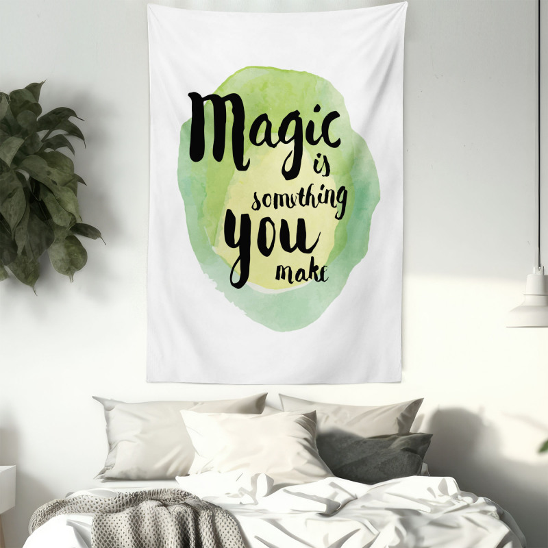 Watercolor Inspirational Art Tapestry