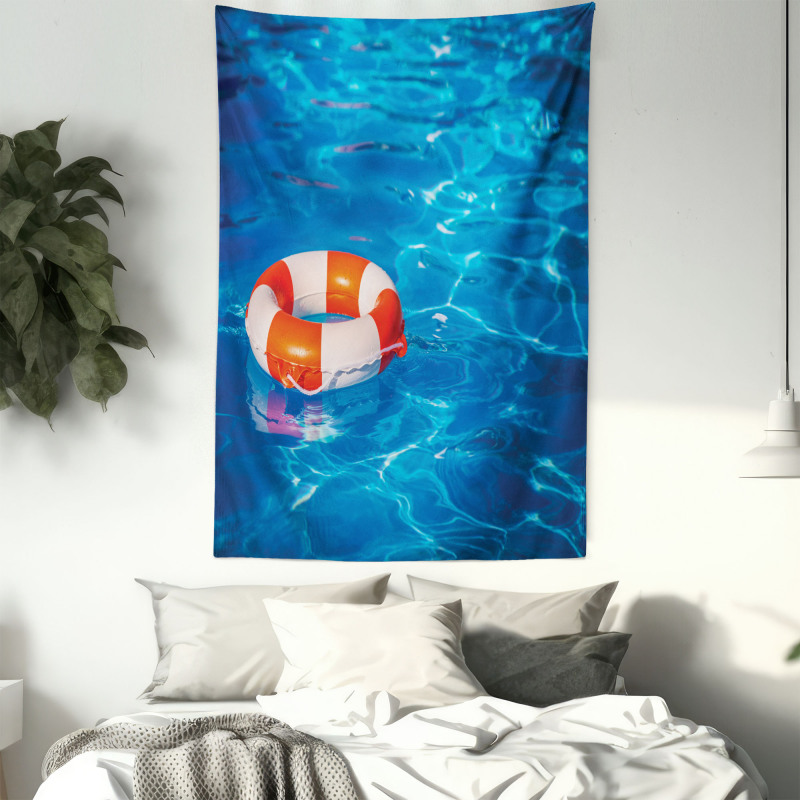 Clear Swimming Pool Tapestry