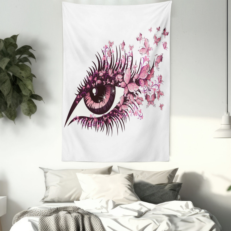 Fairy Woman Eyelashes Tapestry