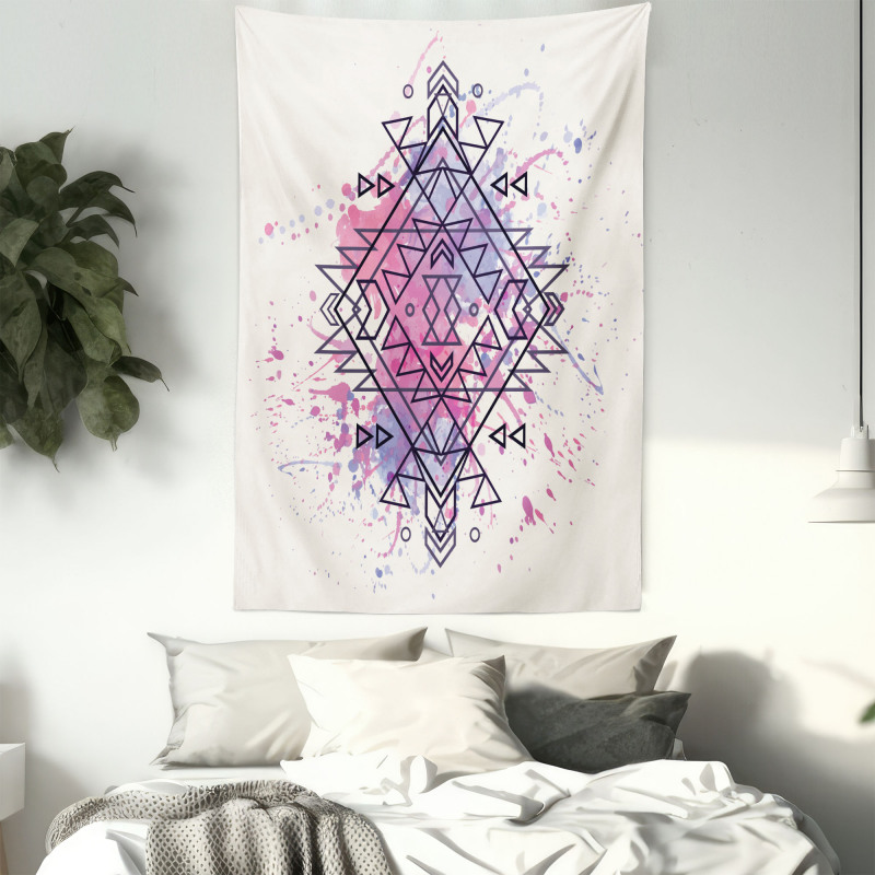 Motif Grunge Splashes Tapestry