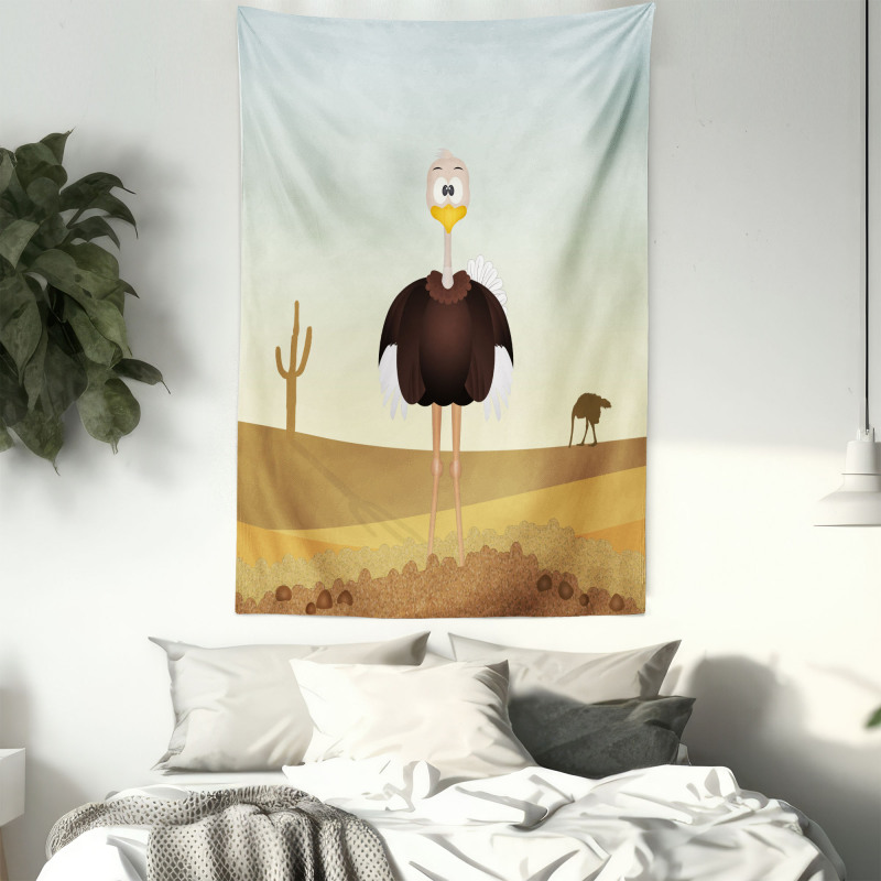 Front Portrait Desert Area Tapestry