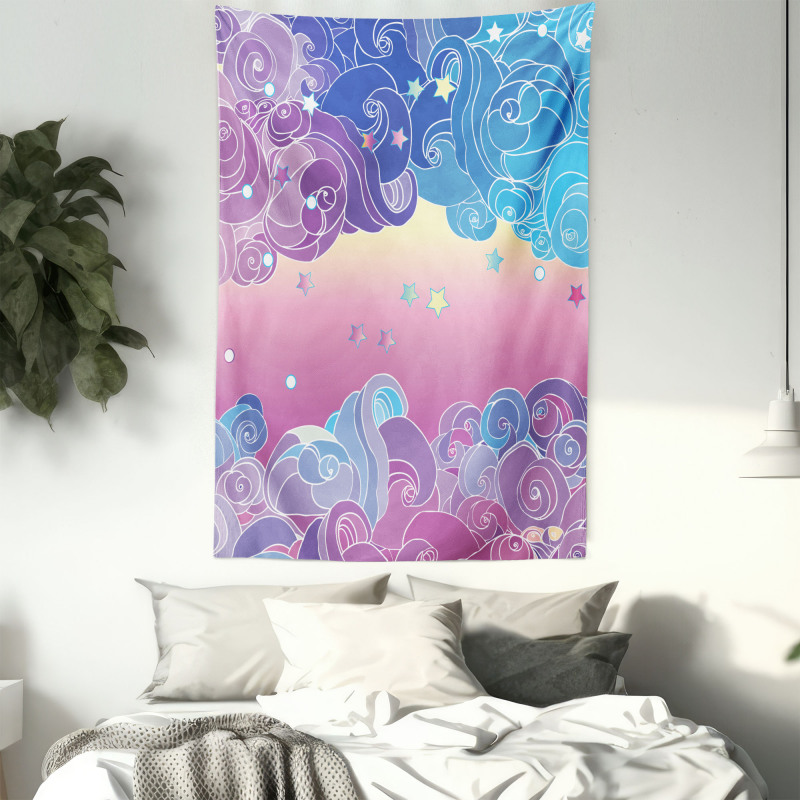 Clouds and Stars Tapestry