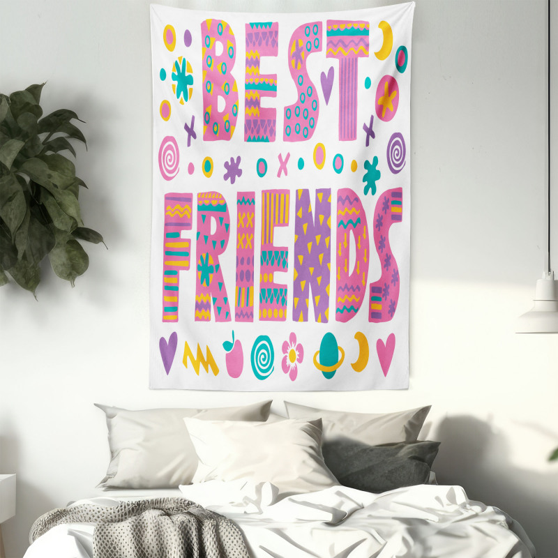 90's Calligraphy Art Tapestry