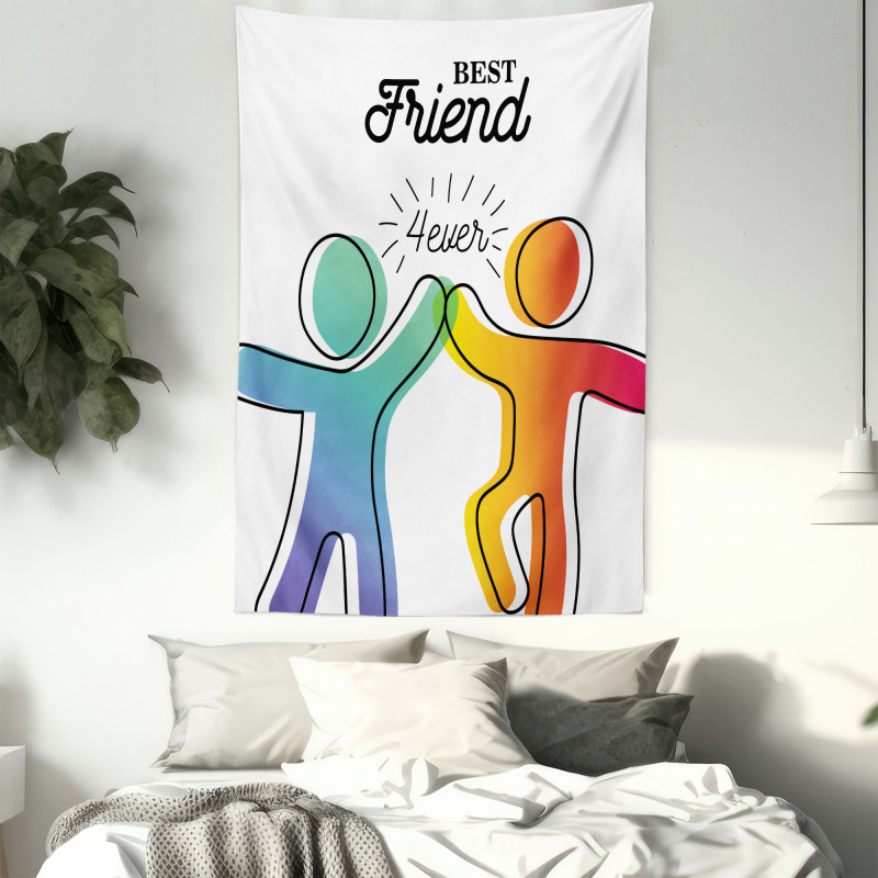 High 5 Buddies Art Tapestry