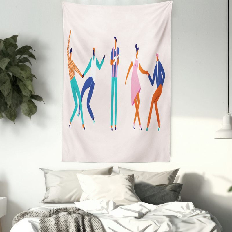 Dancing Men and Women Tapestry