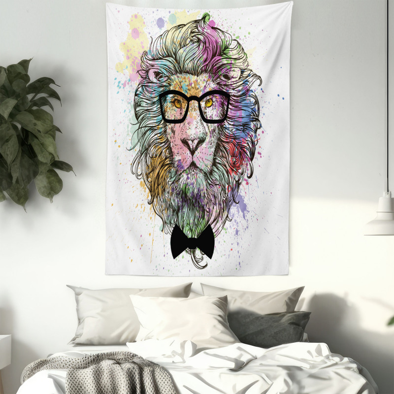 Lion Bow Creative Splashes Tapestry