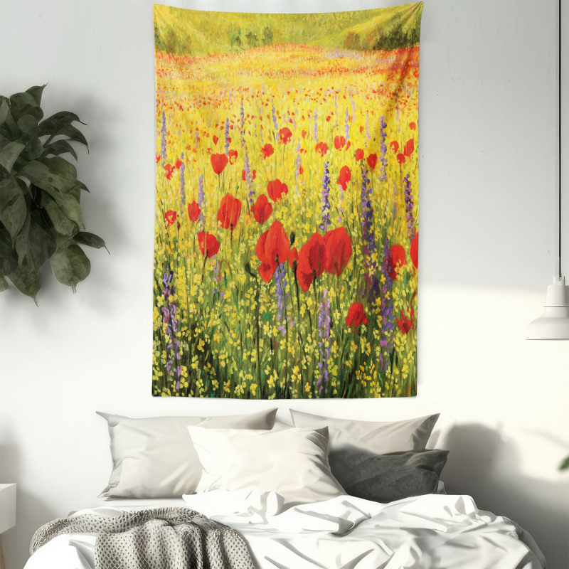 Field with Poppies Farm Tapestry