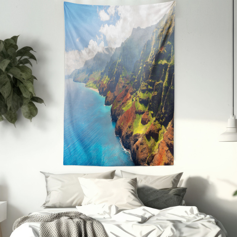 Island Sunshine Panorama Tapestry