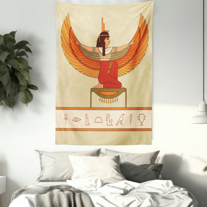 Historical Myth Woman Wing Tapestry