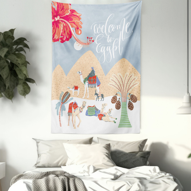 Colorful Camels Tapestry