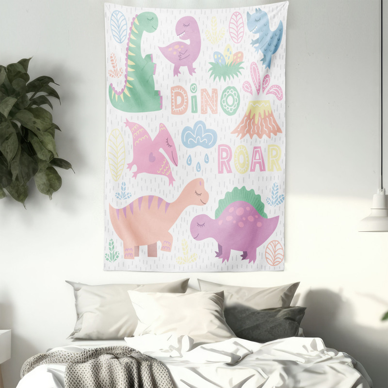 Baby T-Rex Nursery Theme Art Tapestry