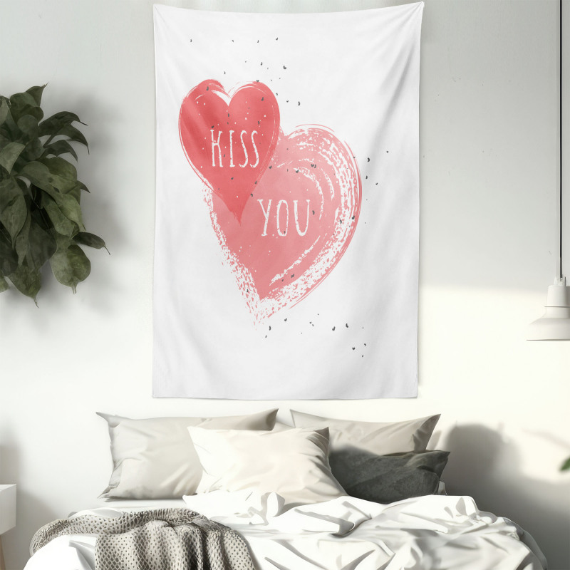 Kiss You Hearts Tapestry