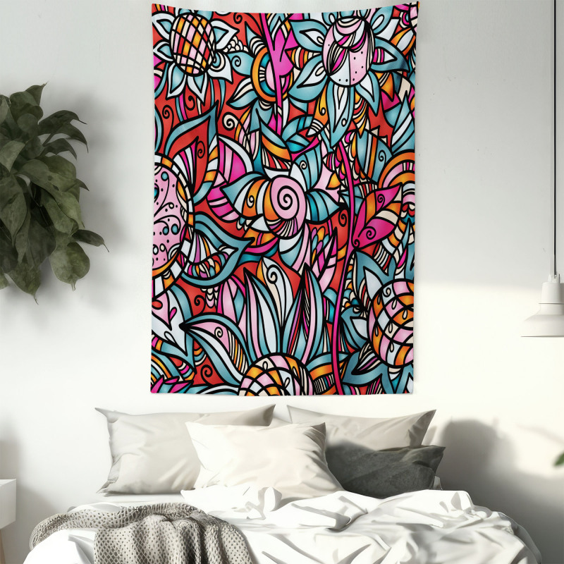 Abstract Sunflower Tapestry