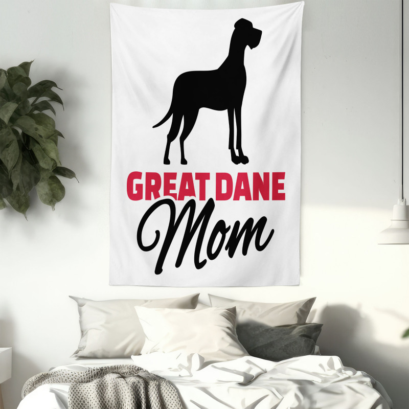 Dog Mom Lettering Tapestry